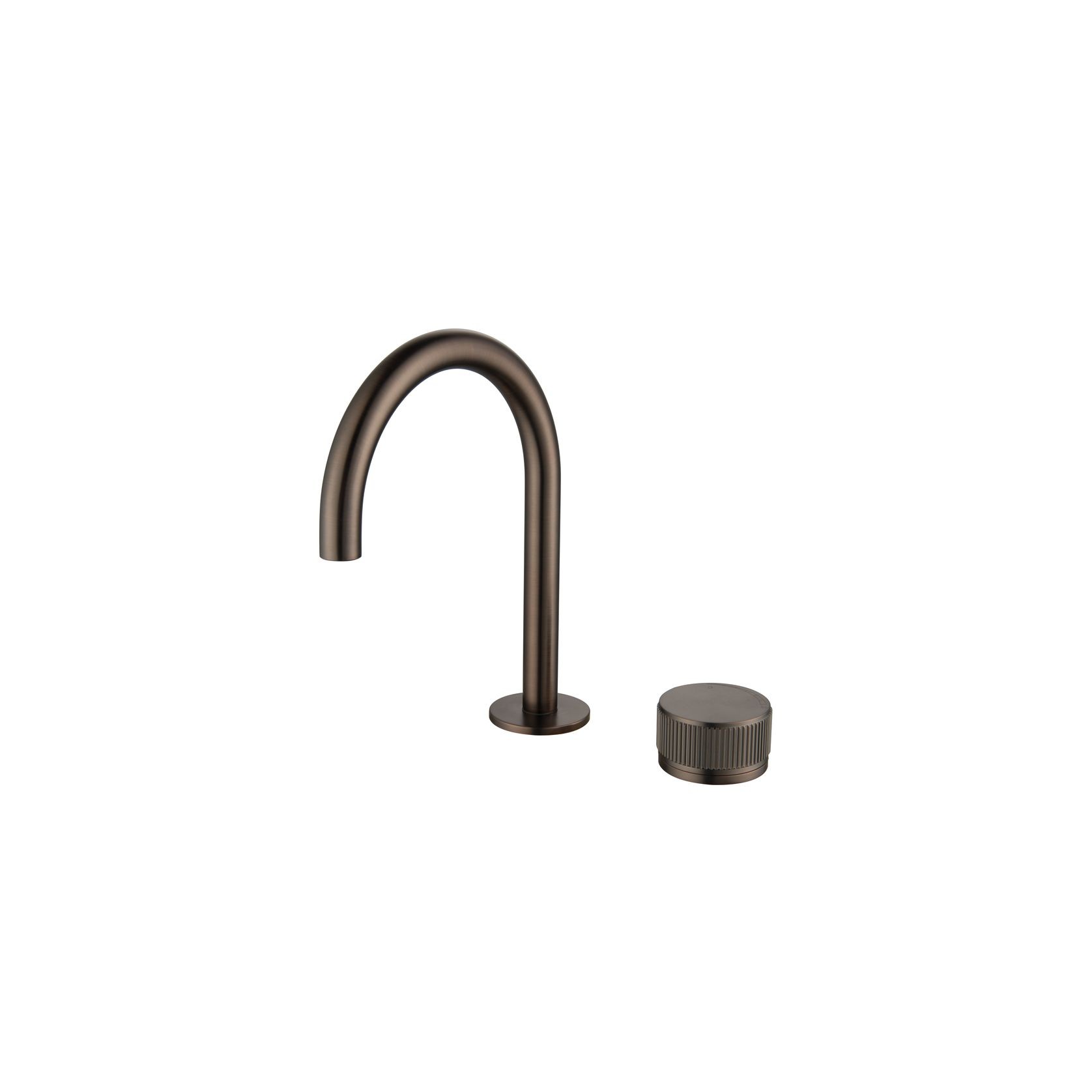 Mica Fluted Gooseneck Hob Basin Mixer gallery detail image