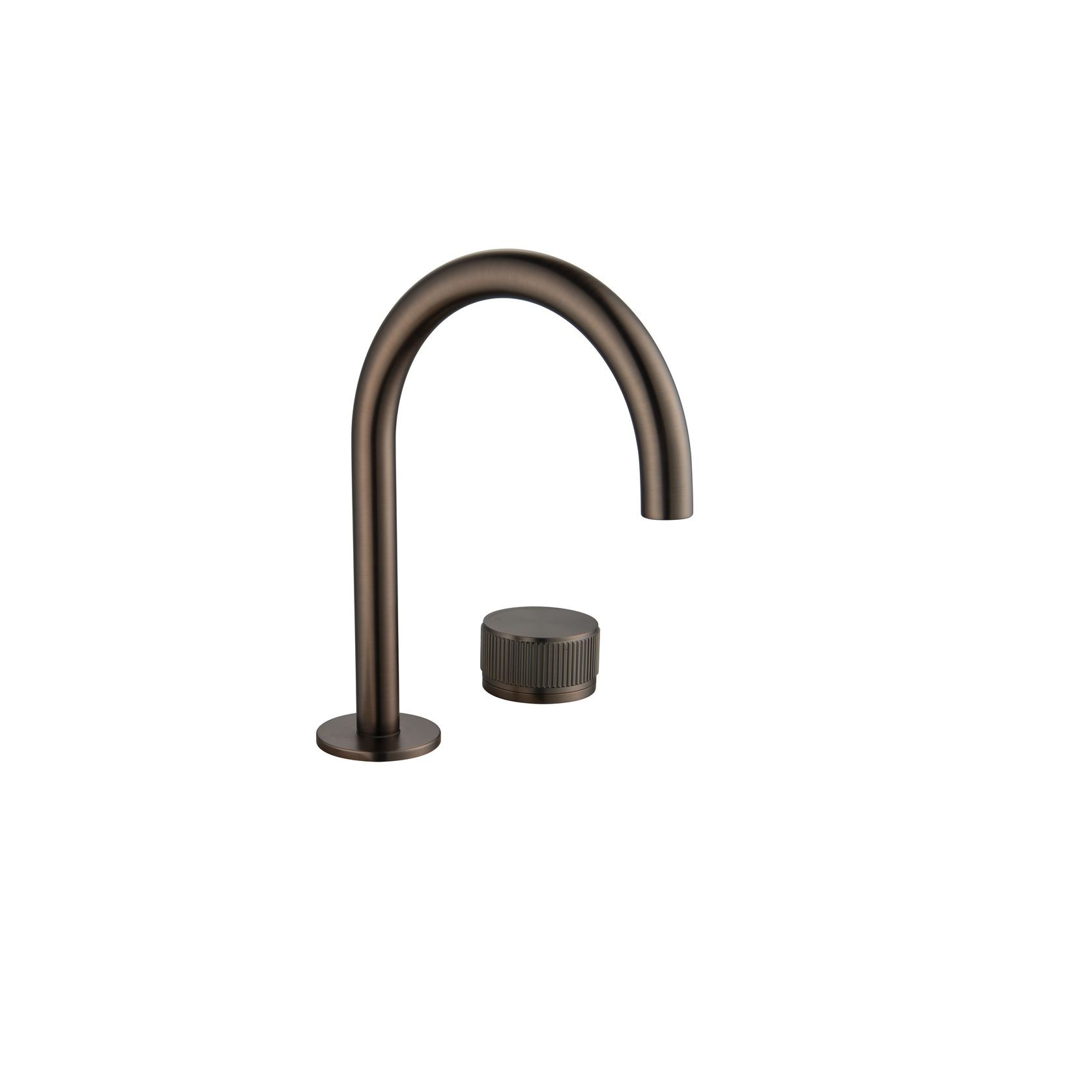 Mica Fluted Gooseneck Hob Basin Mixer gallery detail image