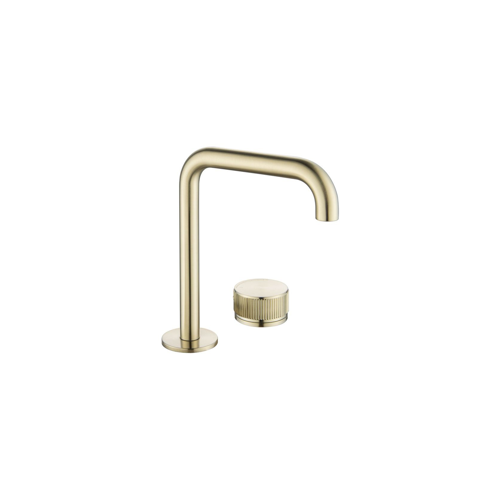 Mica Fluted Soft-Square Hob Basin Mixer gallery detail image