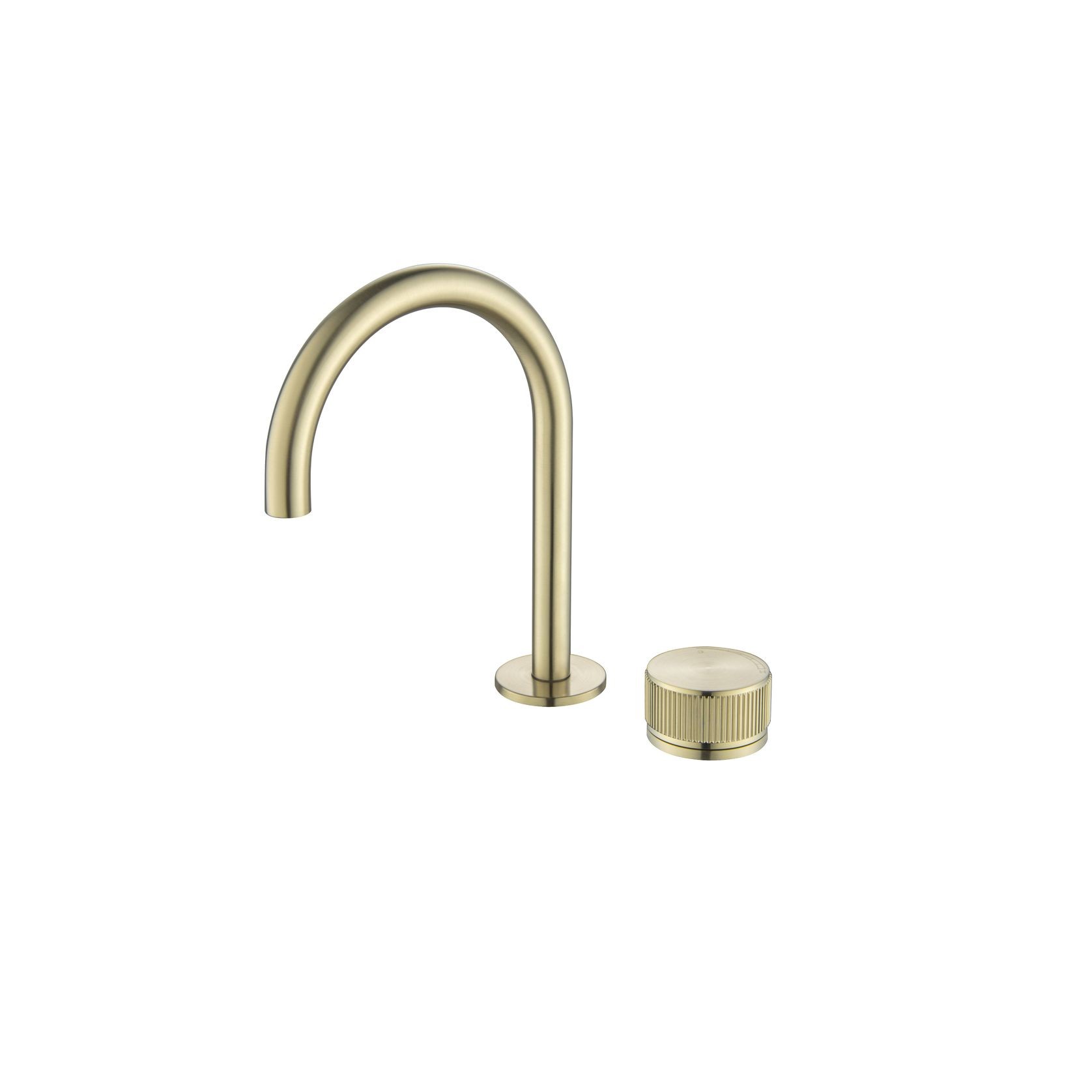 Mica Fluted Gooseneck Hob Basin Mixer gallery detail image