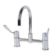 Cleanline Bench Mount Mixing Set | 100mm Lever Handles gallery detail image
