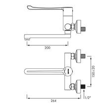 Delabie Sequential Mechanical Basin Mixer gallery detail image