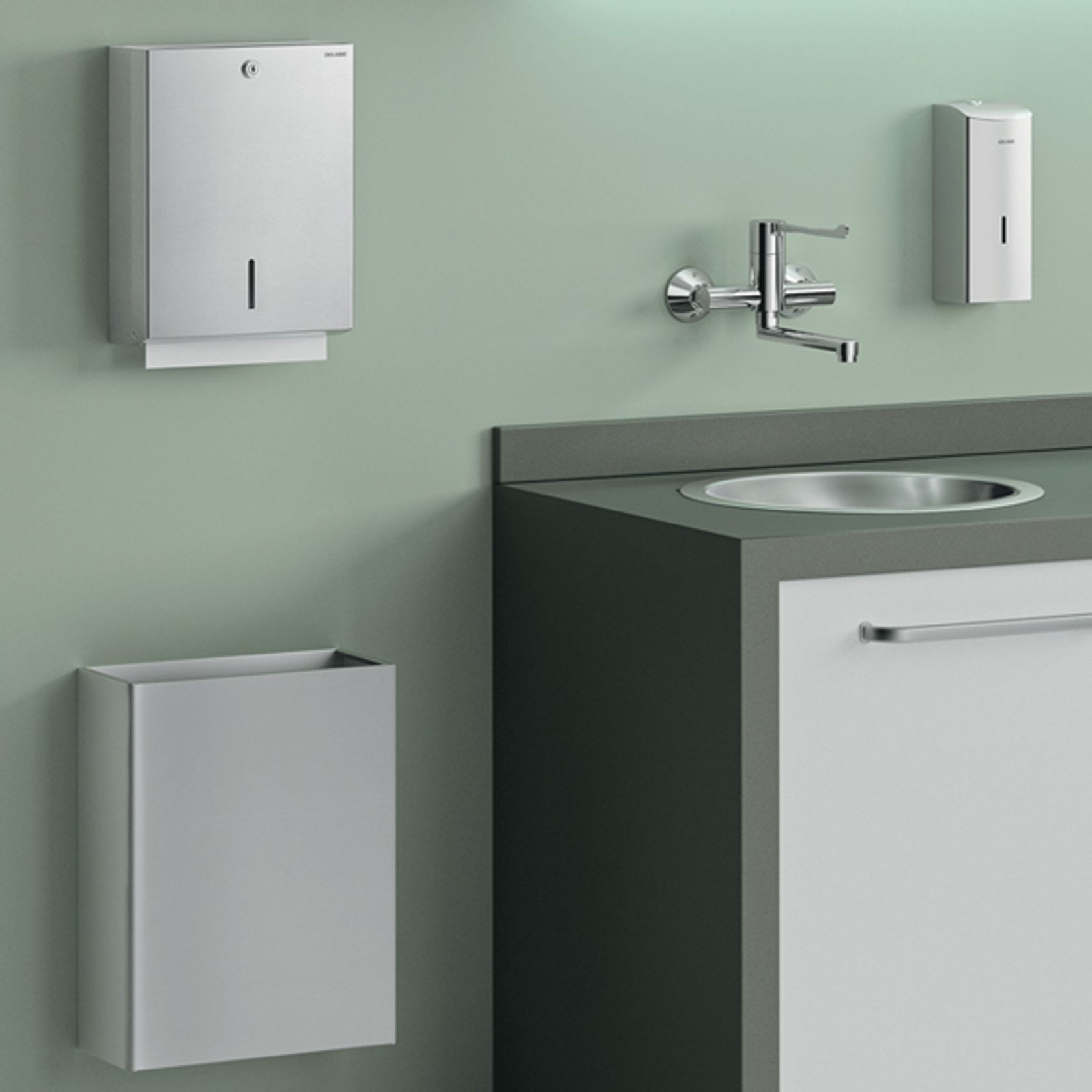 Delabie Sequential Mechanical Basin Mixer gallery detail image
