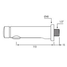 Delabie Temposoft 2 Time Flow Bib Tap gallery detail image