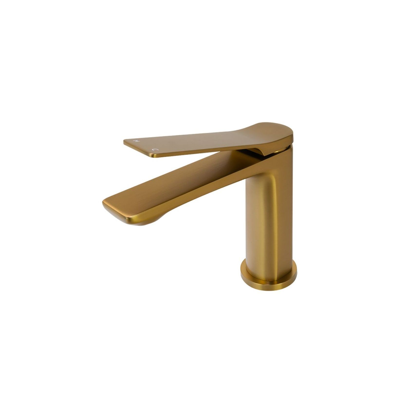 Rushy Basin Mixer Brushed Brass gallery detail image