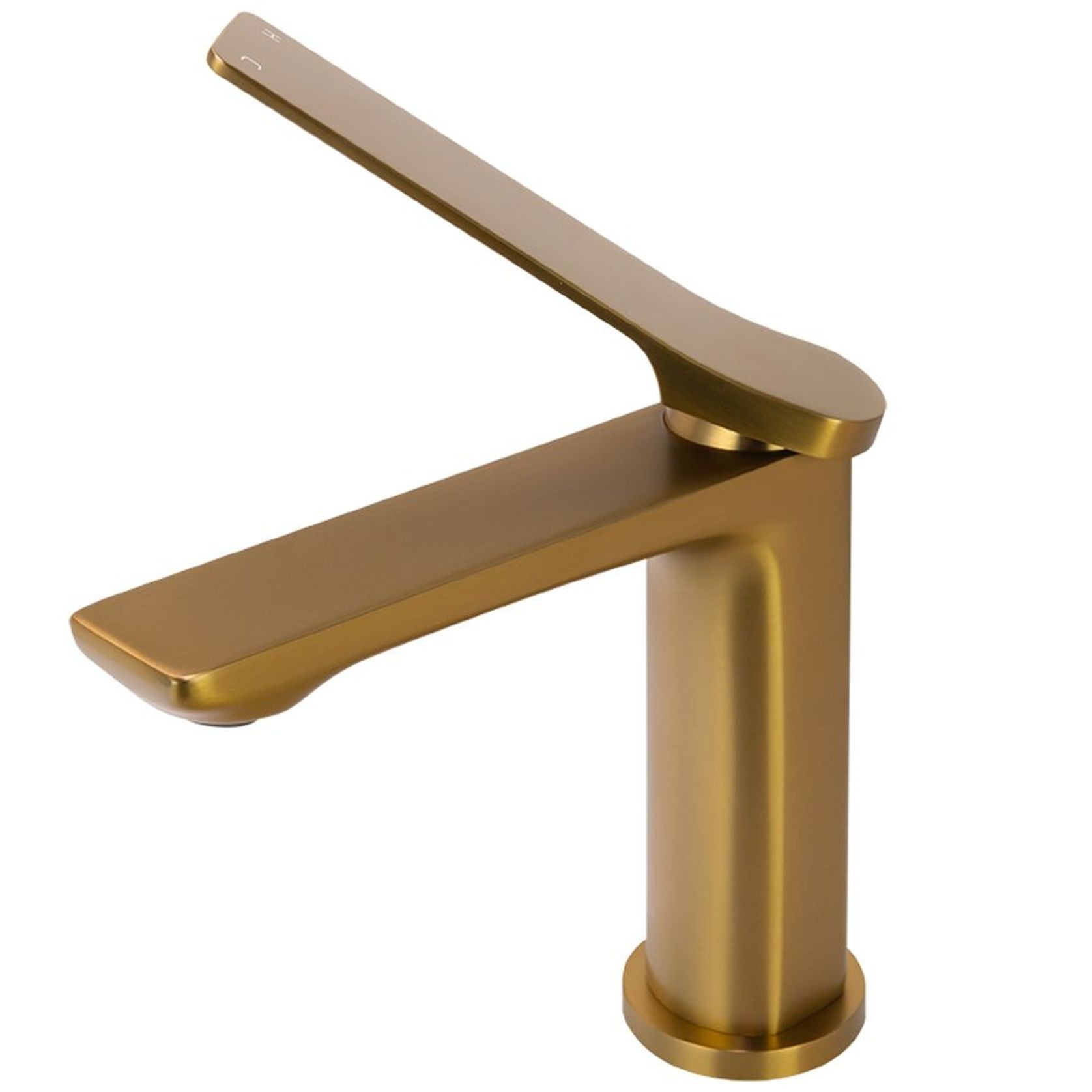 Rushy Basin Mixer Brushed Brass gallery detail image