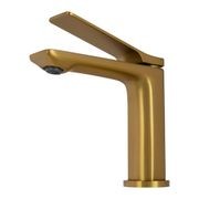 Rushy Basin Mixer Brushed Brass gallery detail image
