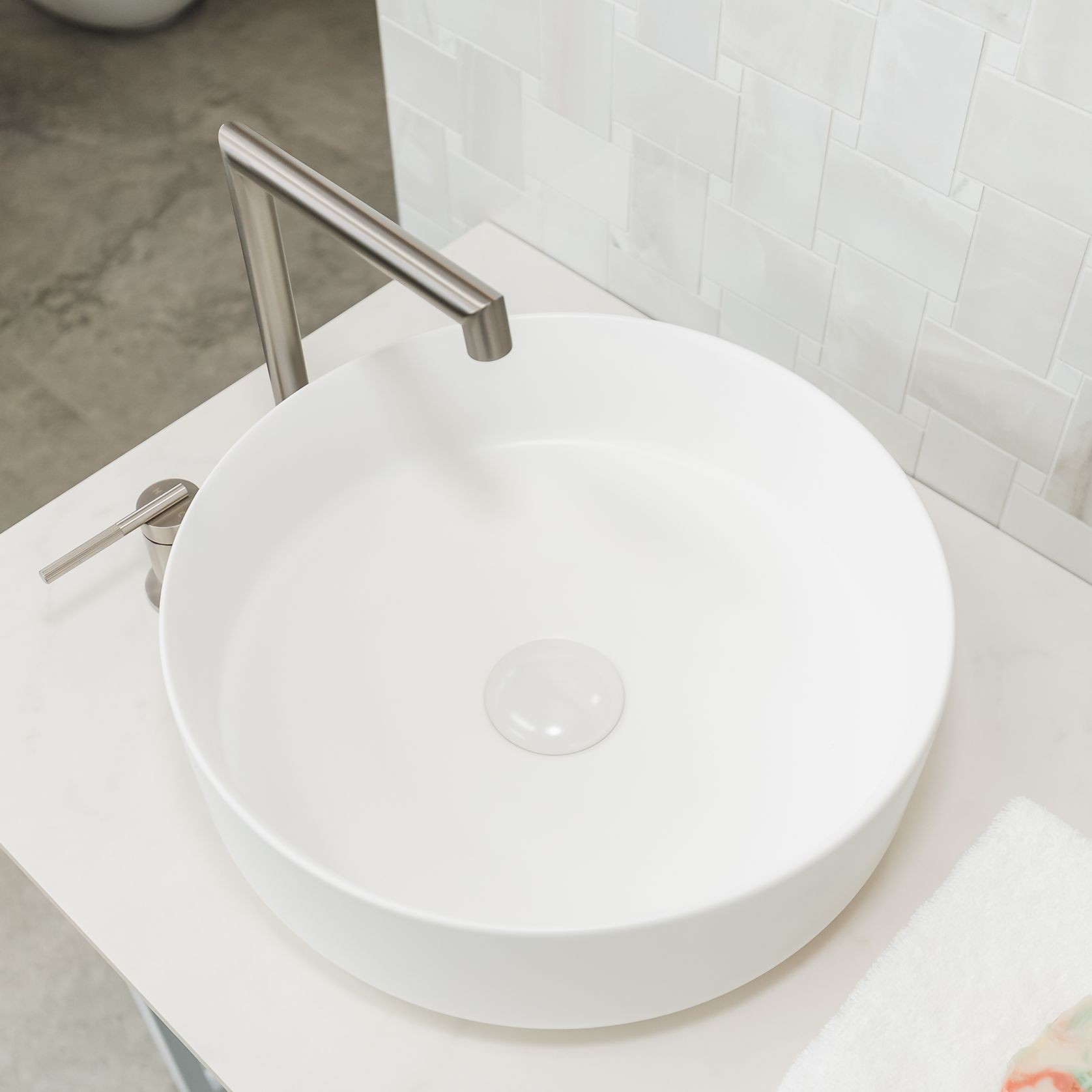 Caddence Split Type Basin Mixer Brushed Nickel gallery detail image