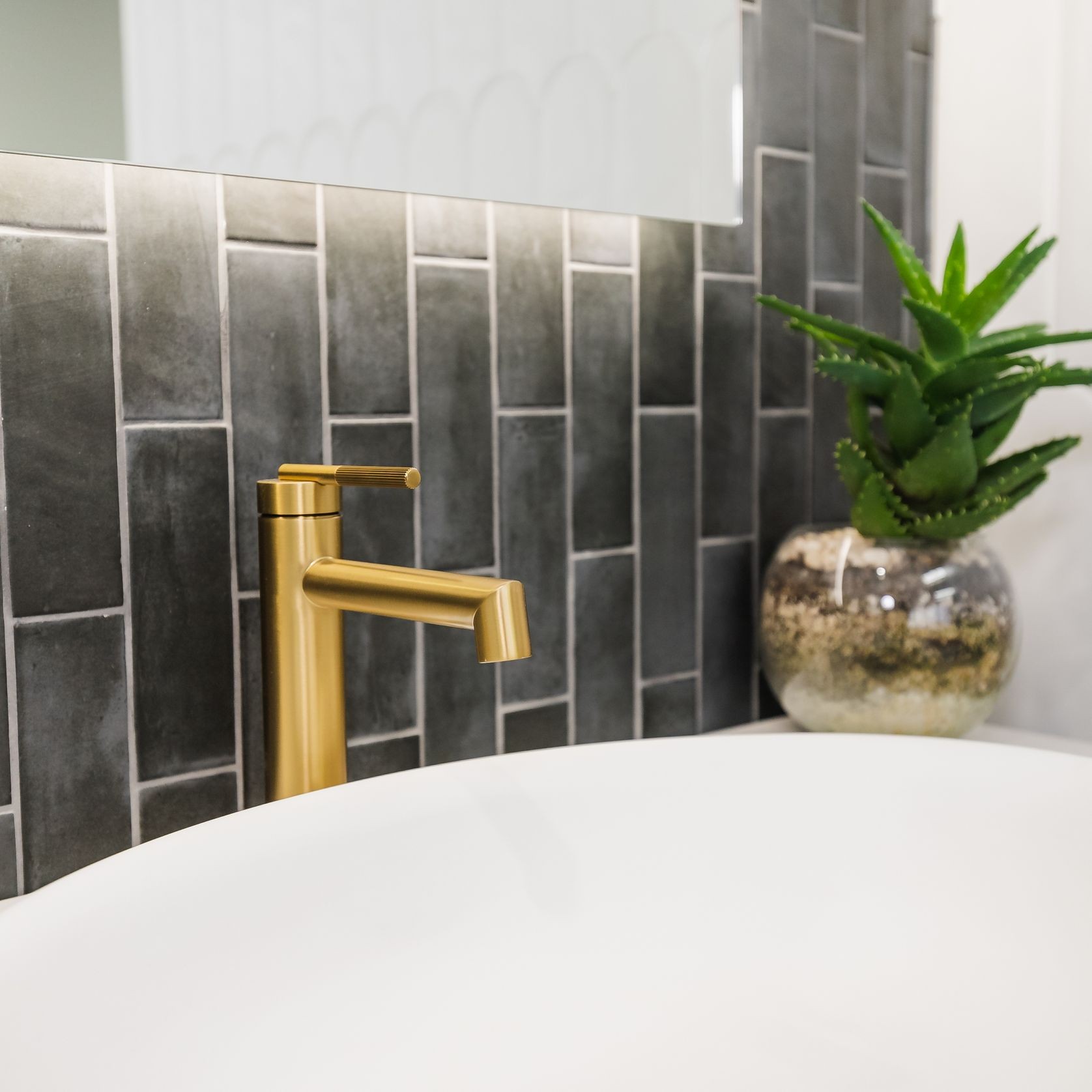 Caddence Basin Mixer Brushed Brass gallery detail image