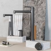 Caddence Tall Basin Mixer Gun Metal Grey gallery detail image