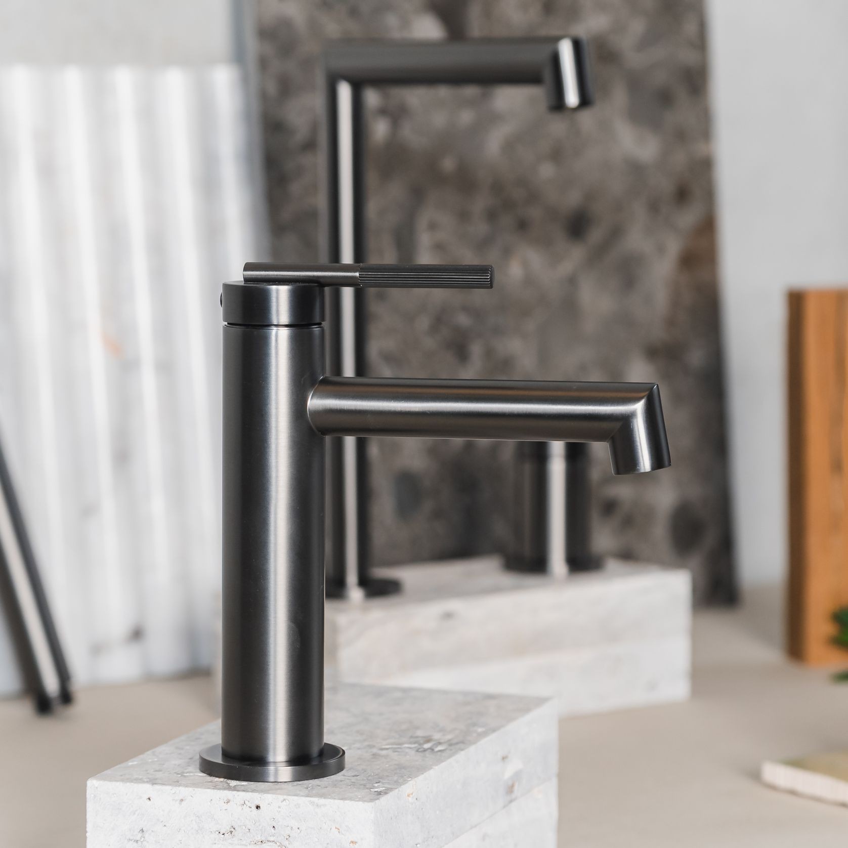 Caddence Basin Mixer Gun Metal Grey gallery detail image