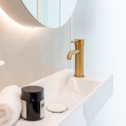 Lucid Pin Basin Mixer Brushed Brass gallery detail image