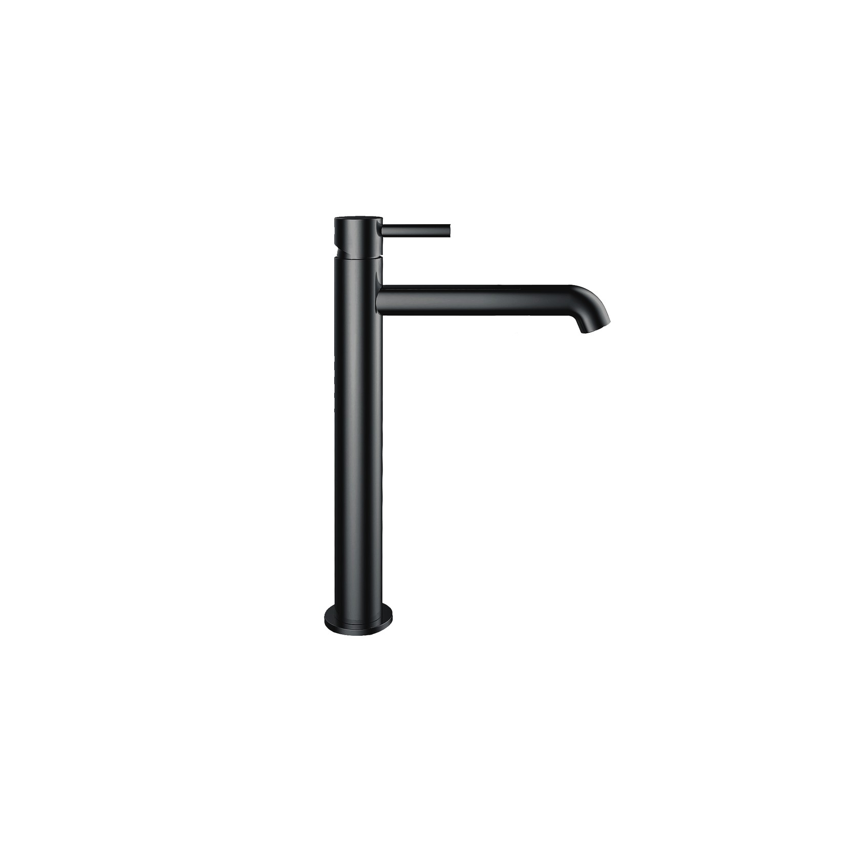 Carbon Tall Basin Mixer Satin Black gallery detail image