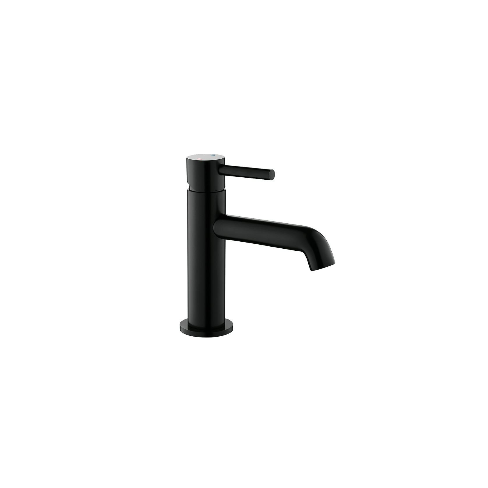Carbon Slim Standard Basin Mixer Satin Black gallery detail image
