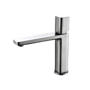 Cube Standard Basin Mixer Brushed Nickel gallery detail image