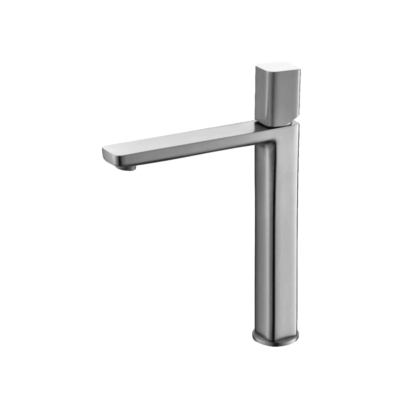 Cube Tall Basin Mixer Brushed Nickel gallery detail image