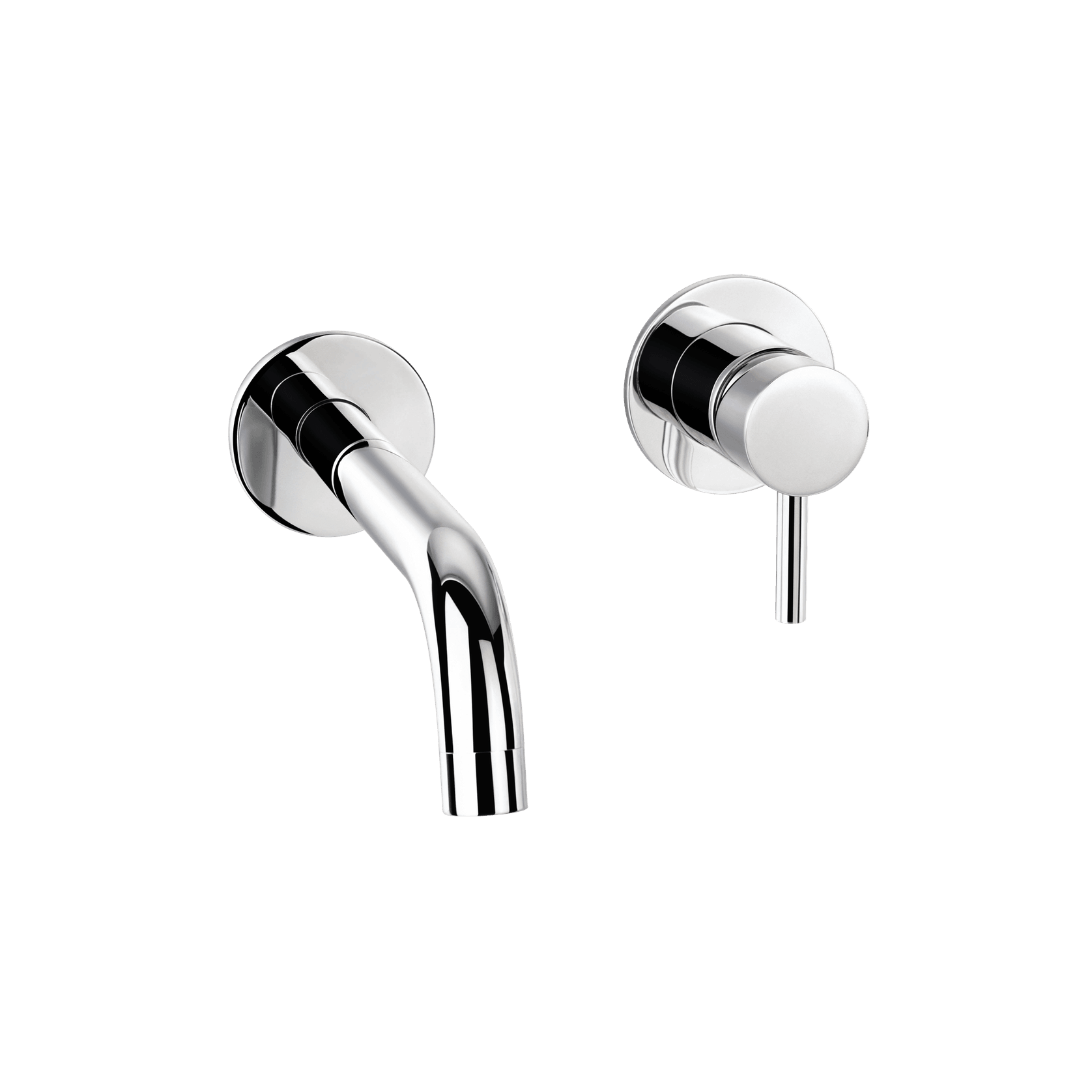 Elisa Wall Mounted Basin Mixer with Short Spout Chrome gallery detail image