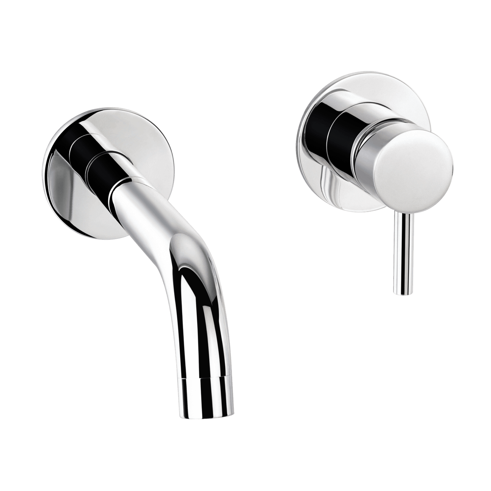 Elisa Wall Mounted Basin Mixer with Short Spout Chrome gallery detail image