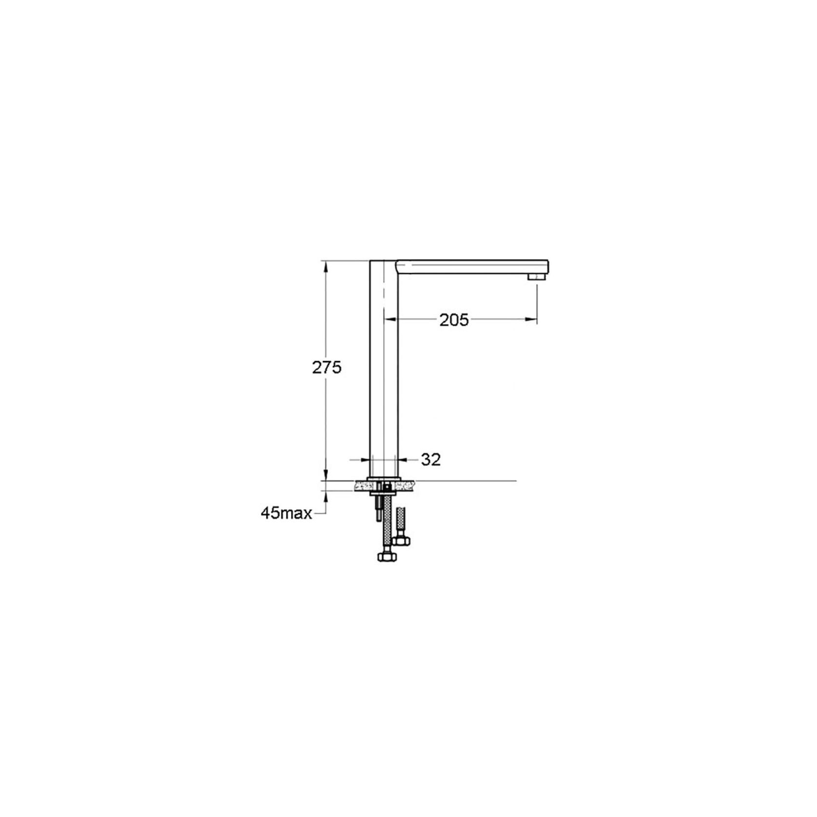 Elisa Minimalist Swivel Mixer Chrome gallery detail image