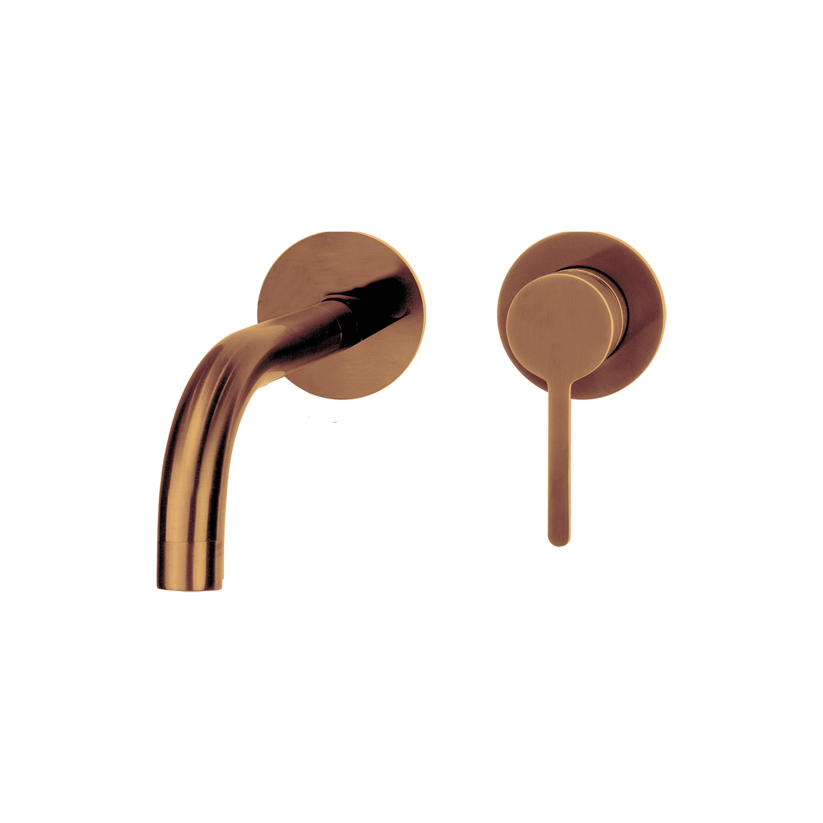 Loft Wall Basin Mixer with Short Spout Brushed Copper gallery detail image