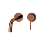 Loft Wall Basin Mixer with Short Spout Brushed Copper gallery detail image