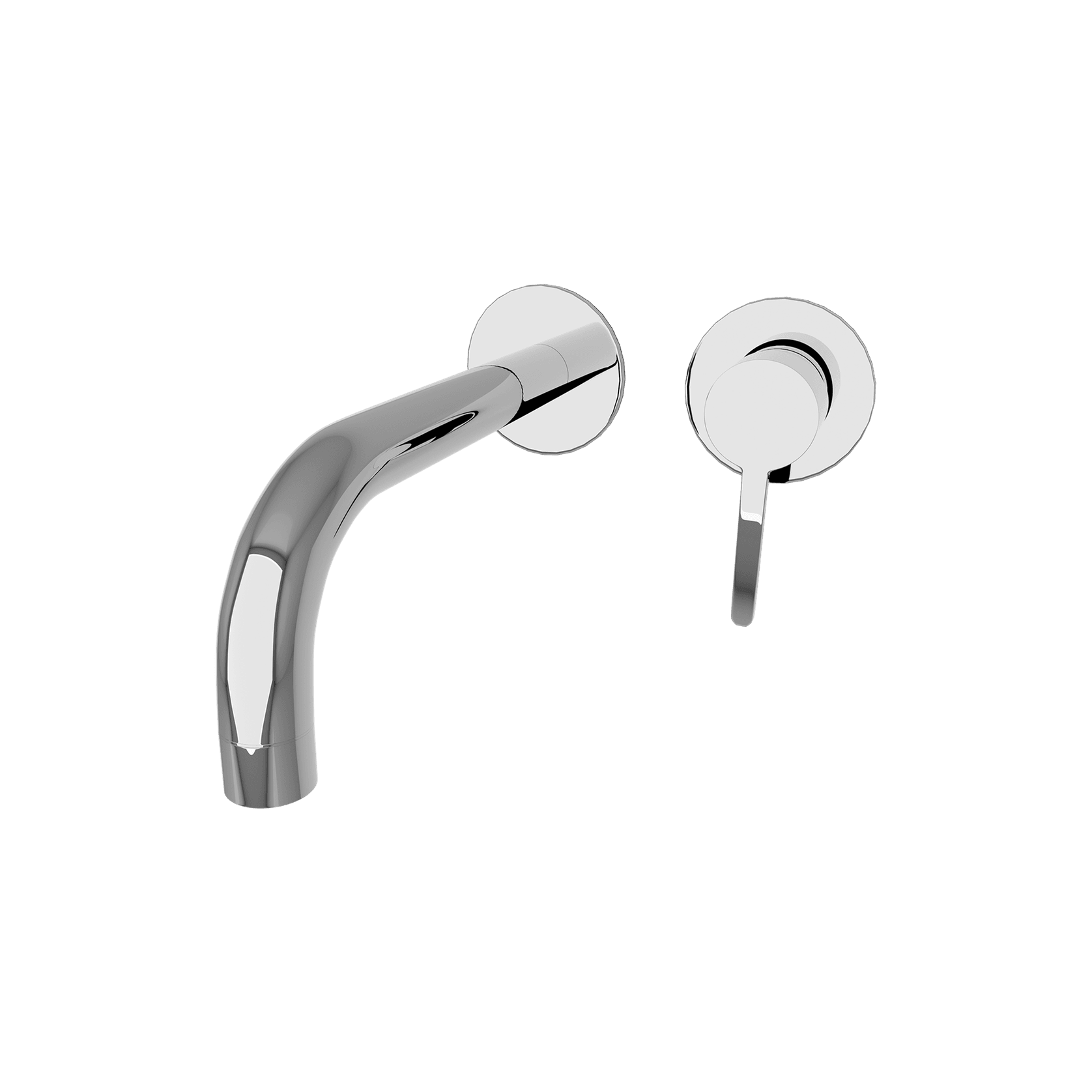 Loft Wall Basin Mixer with Short Spout Chrome gallery detail image