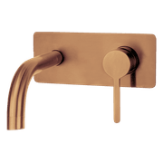 Loft Wall Basin Mixer with Short Spout Brushed Copper gallery detail image