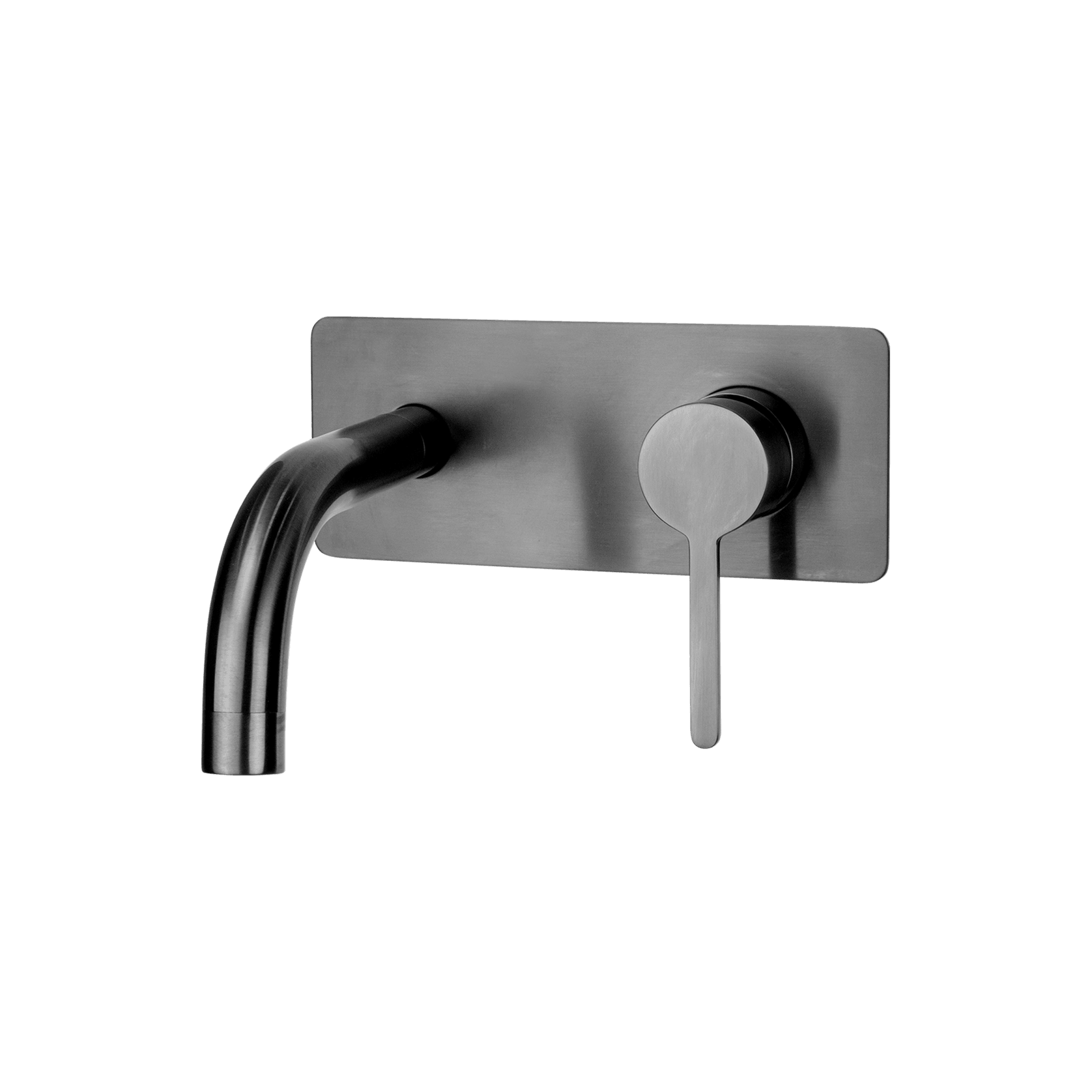 Loft Wall Basin Mixer with Short Spout Gun Metal gallery detail image
