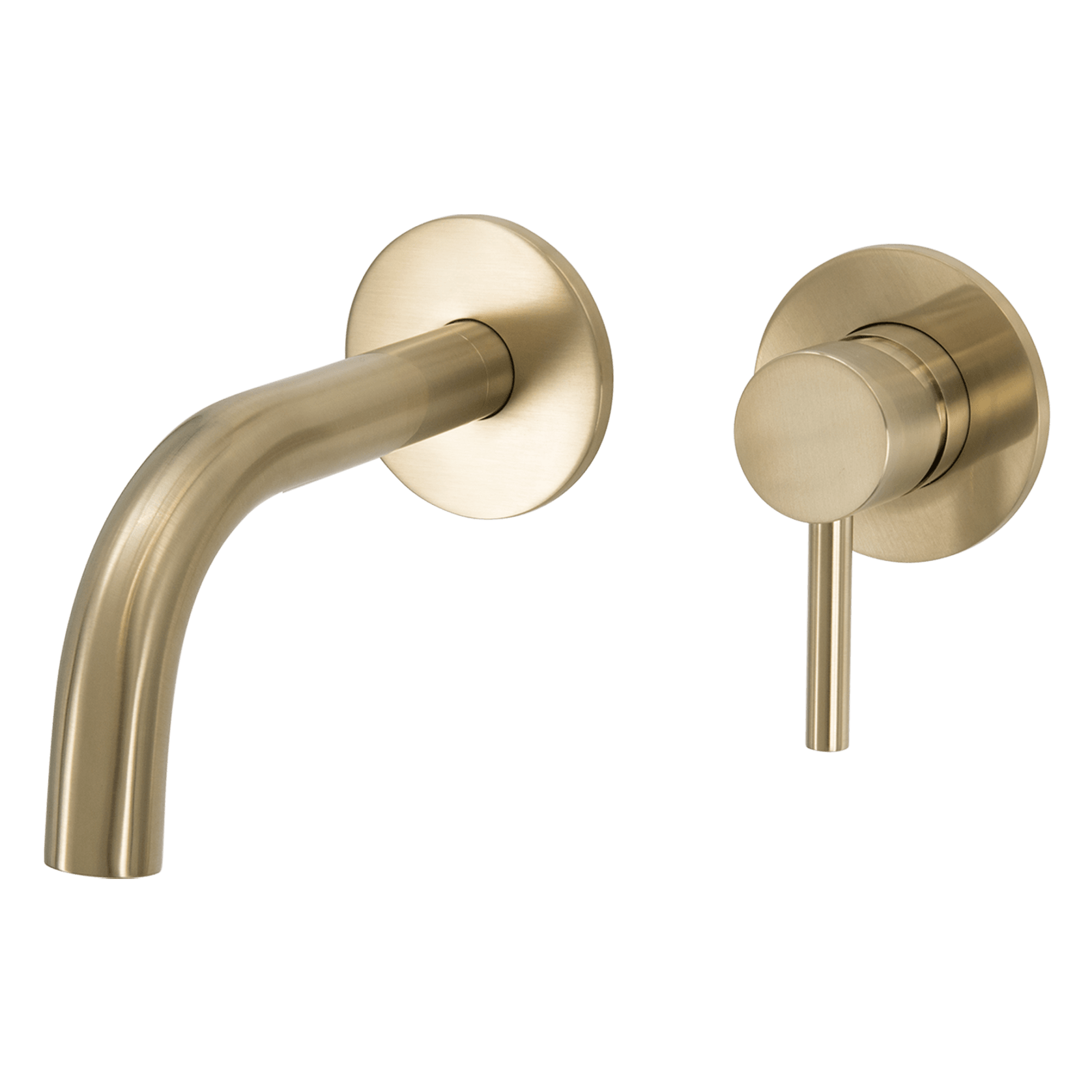 Scarab Wall Basin Mixer with Short Spout Brushed Gold gallery detail image