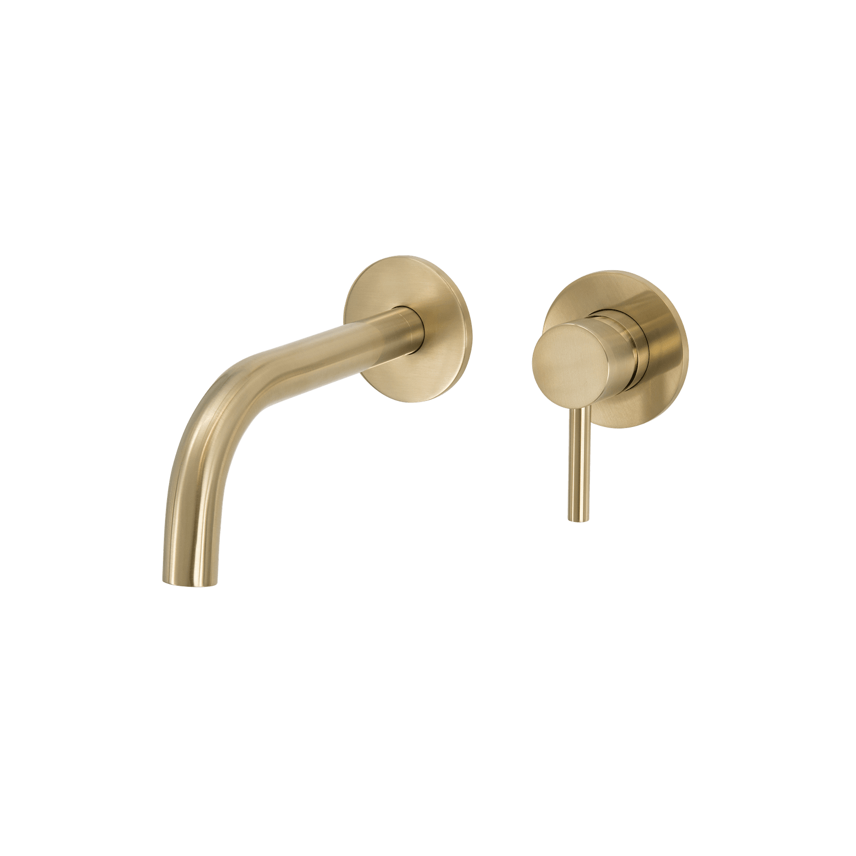 Scarab Wall Basin Mixer Brushed Gold gallery detail image