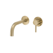 Scarab Wall Basin Mixer Brushed Gold gallery detail image