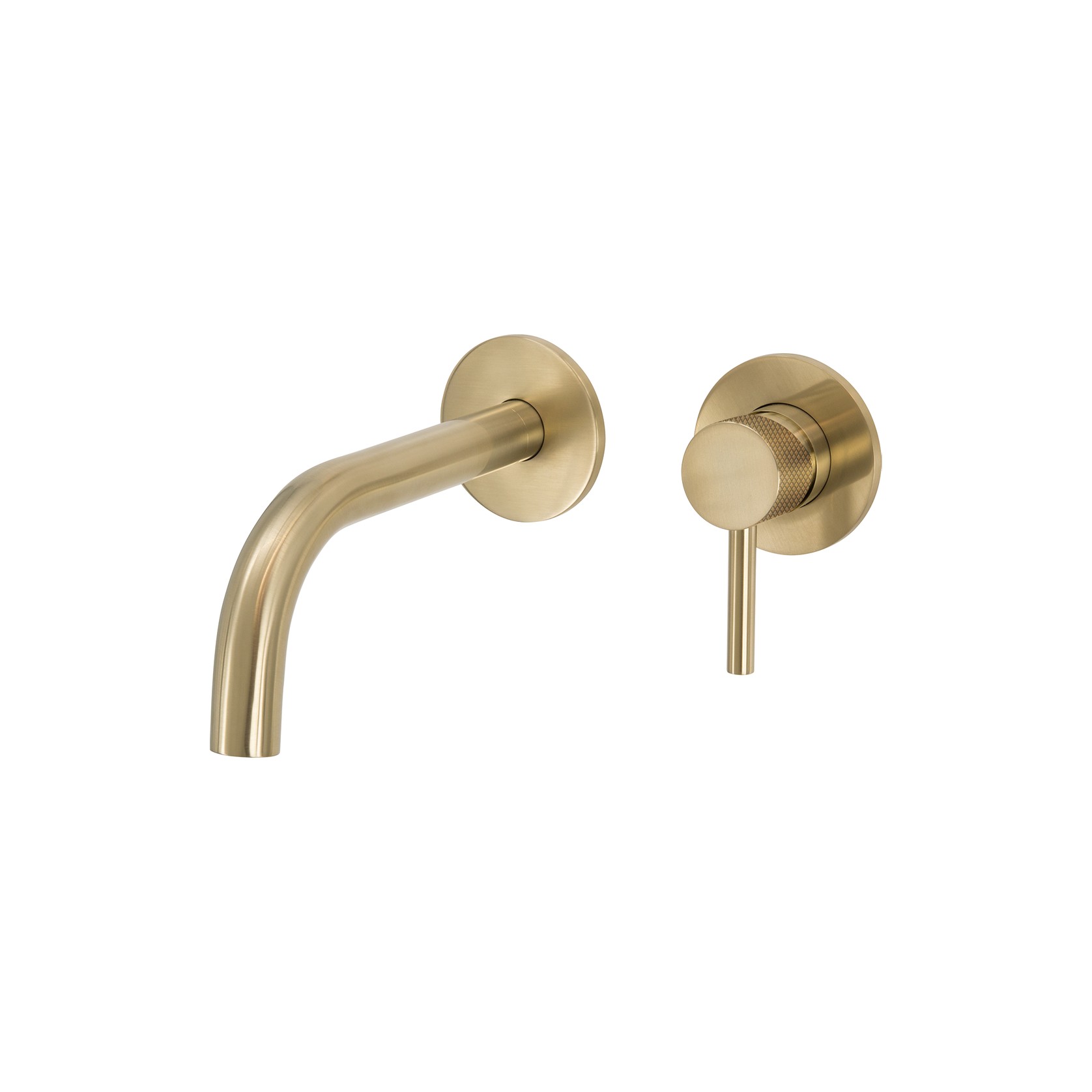 Scarab Wall Basin Mixer with Short Spout Brushed Gold gallery detail image