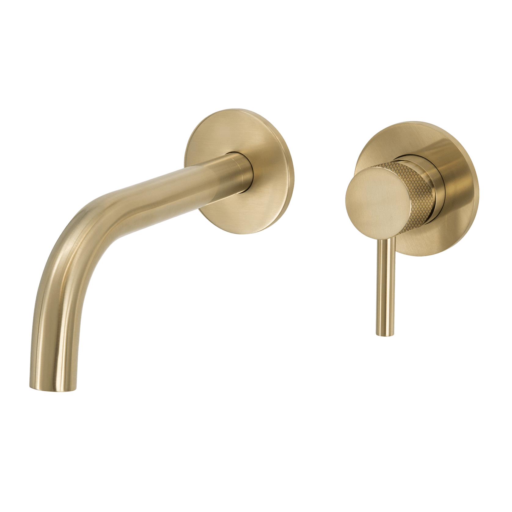 Scarab Wall Basin Mixer Brushed Gold gallery detail image
