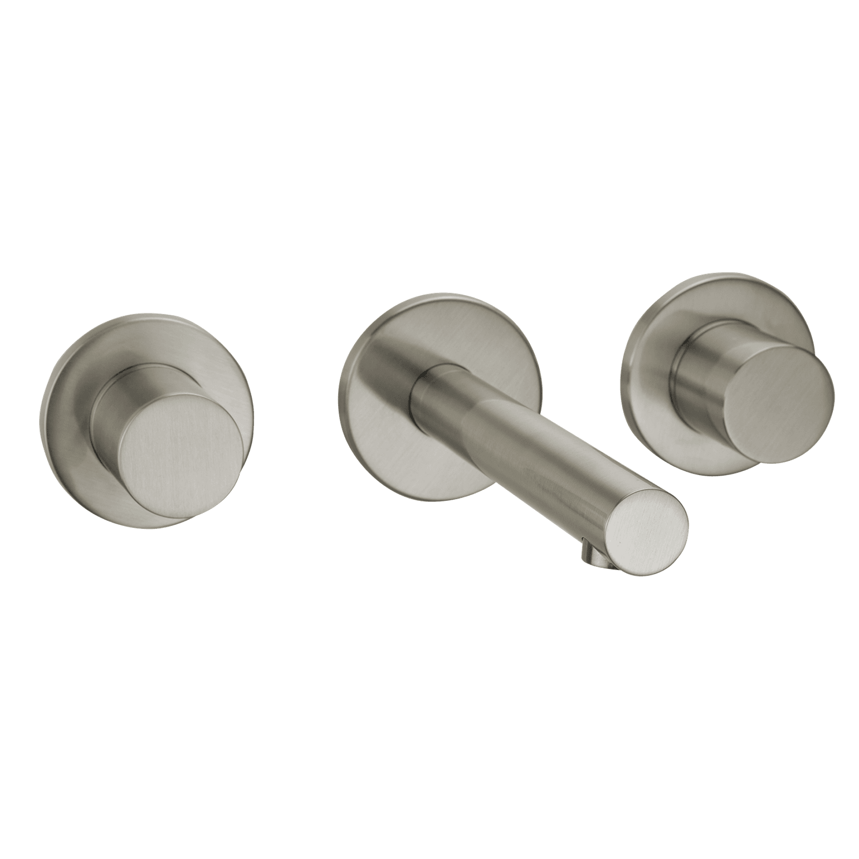 Urban Wall Mounted Basin Mixer Brushed Stainless gallery detail image