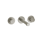 Urban Wall Mounted Basin Mixer Brushed Stainless gallery detail image