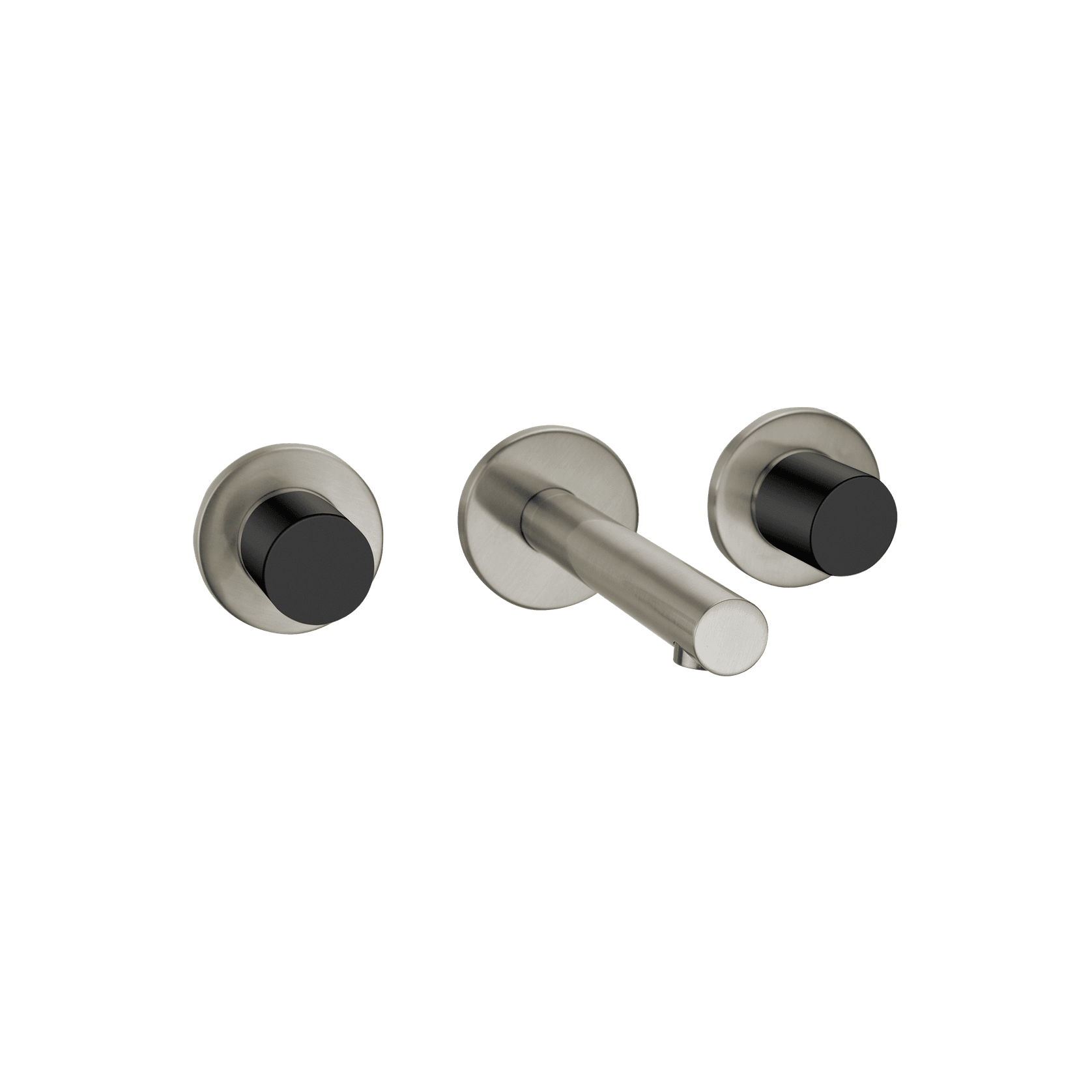 Urban Wall Mounted Basin Mixer Brushed Stainless gallery detail image