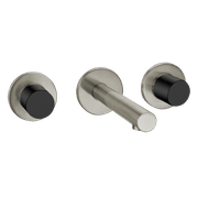 Urban Wall Mounted Basin Mixer Brushed Stainless gallery detail image