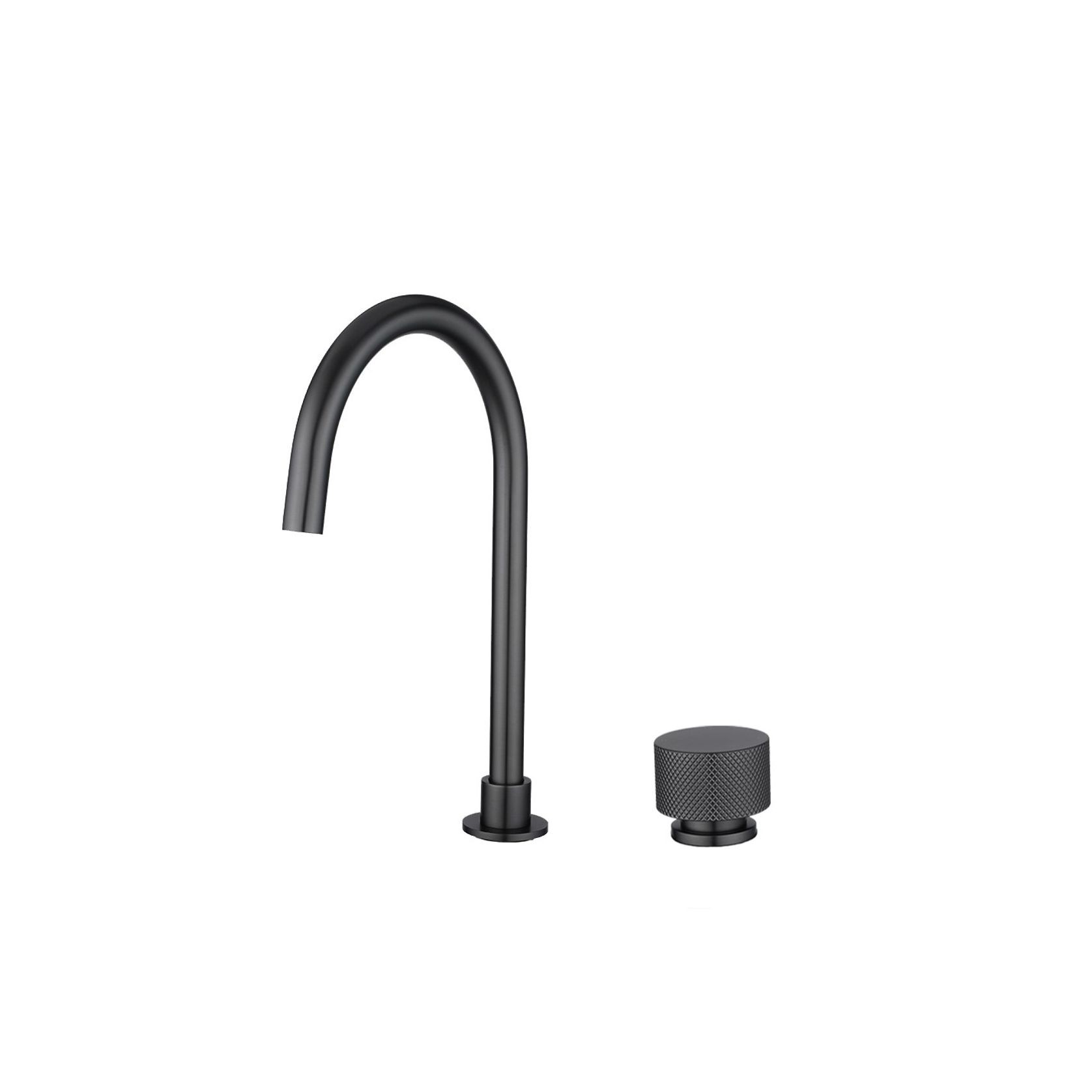 Moon Swivel Basin Mixer Gun Metal Grey gallery detail image
