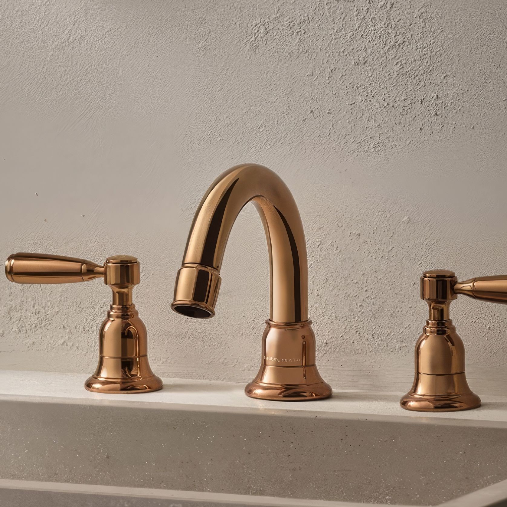 Fairfield - Metal lever basin tap with low spout gallery detail image