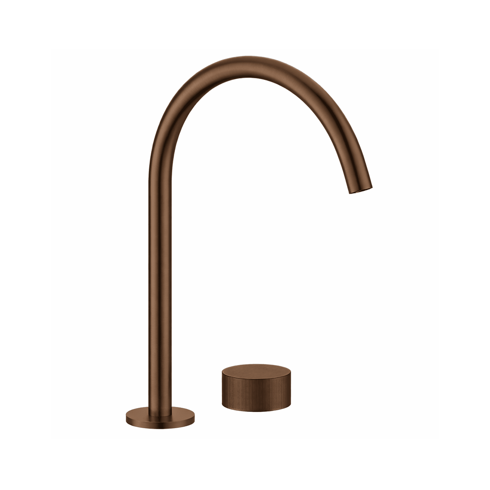 Lente Progressive High Spout Deck Mounted Basin Mixer gallery detail image