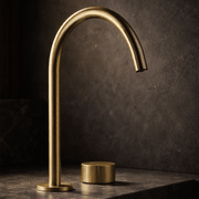 Lente Progressive High Spout Deck Mounted Basin Mixer gallery detail image