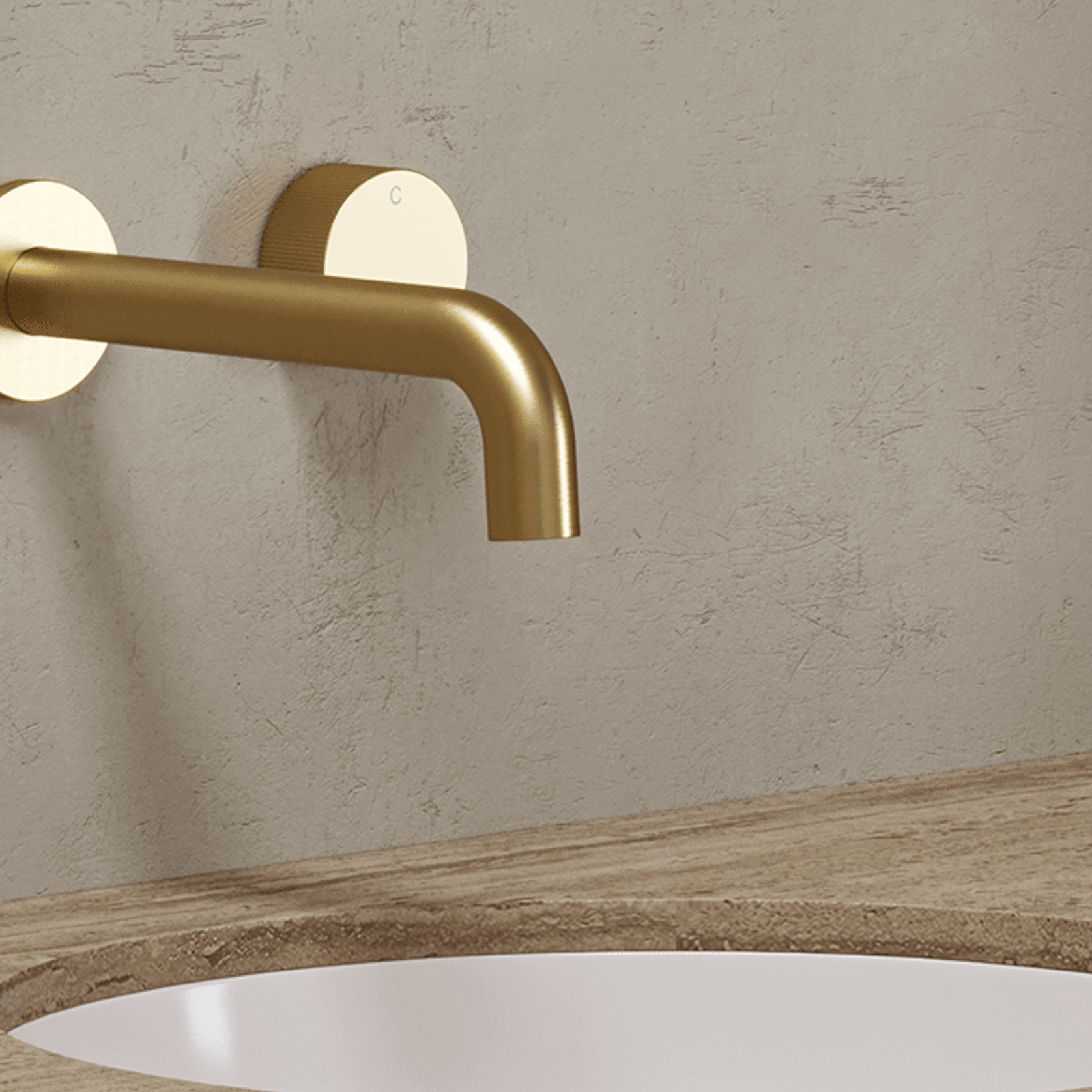 Lente 2 Tap Hole Progressive Wall Mounted Mixer gallery detail image