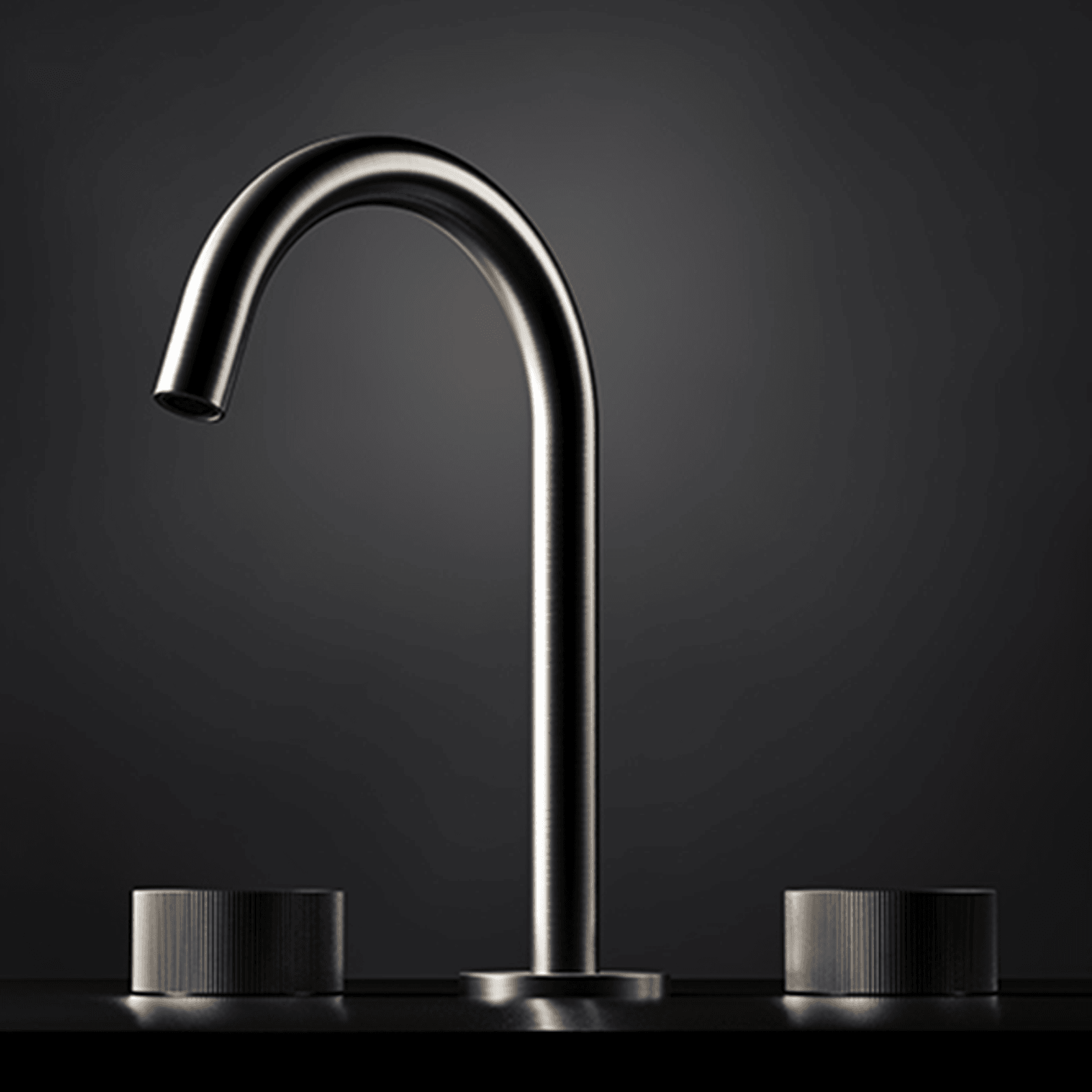 Lente 3 Tap Hole Deck Mounted Basin Mixer gallery detail image