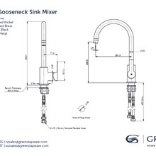 Astro II Gooseneck Sink Mixer gallery detail image