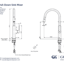 Astro II Pull-Down Sink Mixer gallery detail image