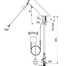 DELABIE Tempomatic 4 230V basin tap- Lead free* gallery detail image