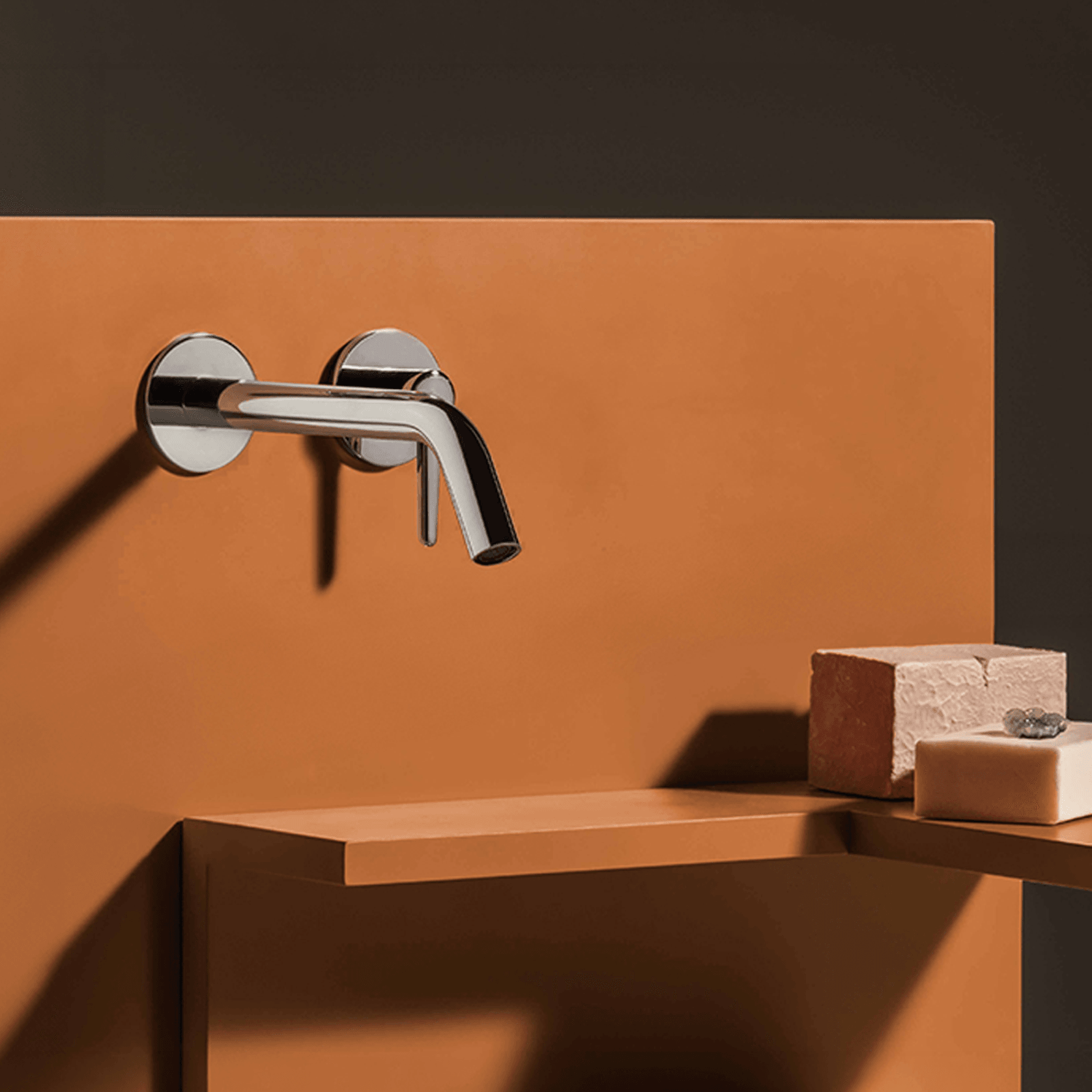 Medameda Wall Mounted Basin Mixer 215mm gallery detail image