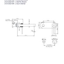 Mika Wall Basin Mixer with Faceplate gallery detail image