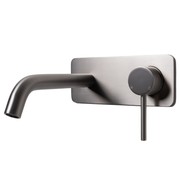 Mira Brushed Nickel Wall Mixer and Spout gallery detail image