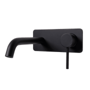 Mira Matte Black Wall Mixer and Spout gallery detail image
